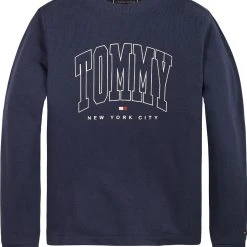 Tommy Hilfiger Childrenswear Lasten Collegepaita BOLD VARSITY SWEATSHIRT Tummansininen