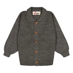 Baobao Lasten Neuletakki TRADITIONAL Tummanharmaa