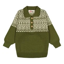 Baobao Lasten Neule Vihreä Kuosi