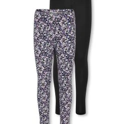 Kids Only 2-pack Leggingsit, KOGNILLE LEGGINGS Kuosi Lila