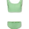 Kids Only Bikinit, KOGAMANDA STRUCTURE BIKINI SET Vaaleanvihreä