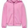 Kids Only Lasten Huppari KOG SCARLETT LS SATEEN MIX ZIP HOOD Vaaleanpunainen -Name It shop kids only lasten huppari kog scarlett ls sateen mix zip hood vaaleanpunainen 1