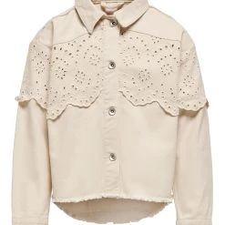 Kids Only Takki, KOGELENA CROCHET JACKET Beige