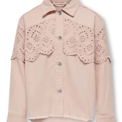 Kids Only Takki, KOGELENA CROCHET JACKET Vaaleanpunainen