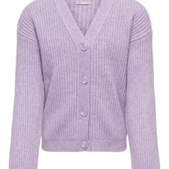Kids Only Tyttöjen Neuletakki, KOGKATIA LS LOOSE CARDIGAN Liila