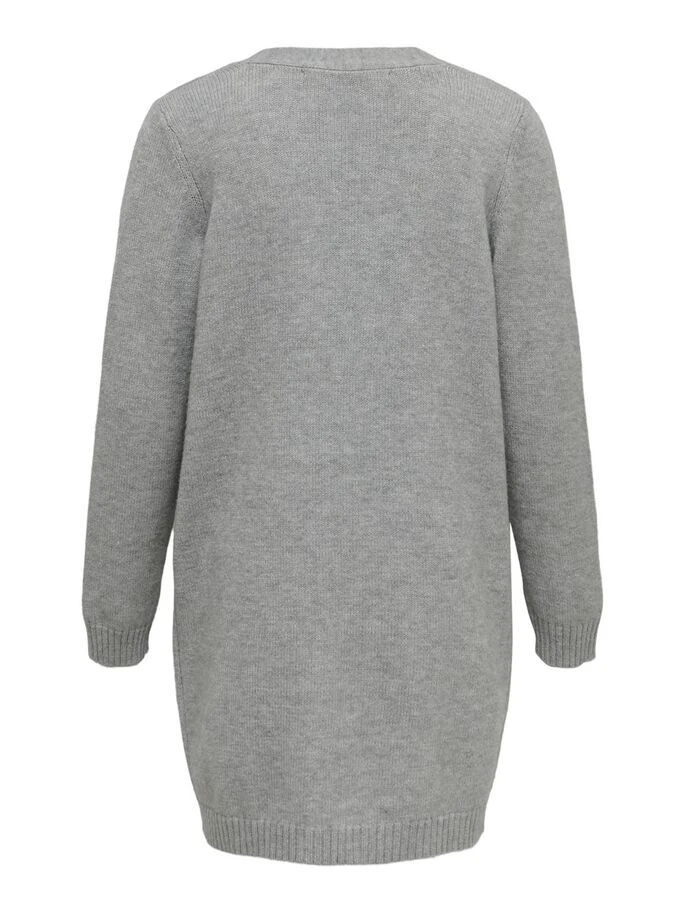 Kids Only Tyttöjen Neuletakki, KOGLESLY LS OPEN CARDIGAN Vaaleanharmaa 4 Kids Only Tyttöjen Neuletakki, KOGLESLY LS OPEN CARDIGAN Vaaleanharmaa - Image 2