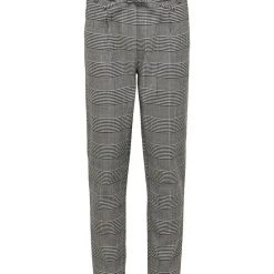 Kids Only Tyttöjen Ruudulliset Housut, KOGPOPTRASH SOFT CHECK PANT NOOS Harmaa Ruutu