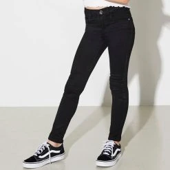 Kids Only Tyttöjen Skinny Fit Farkut, KONROYAL LIFE REG SKINNY JEANS Musta -Name It shop kids only tyttojen skinny fit farkut konroyal life reg skinny jeans musta 3