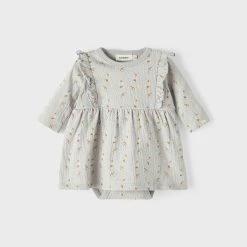 Lil Atelier Bodymekko, NBFDIDA LS BODY DRESS Vaaleansininen