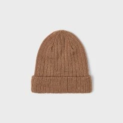Lil Atelier Lasten Pipo, NMNGERSON KNIT HAT Ruskeanharmaa