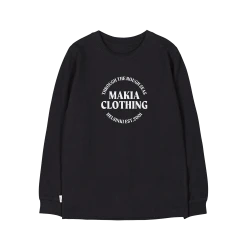 Makia Lasten Trikoopaita RECKON LONG SLEEVE Musta