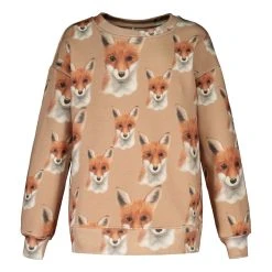 Metsola Lasten Collegepaita, BIG BRO MAXI SWEATER Ruskea Kuosi