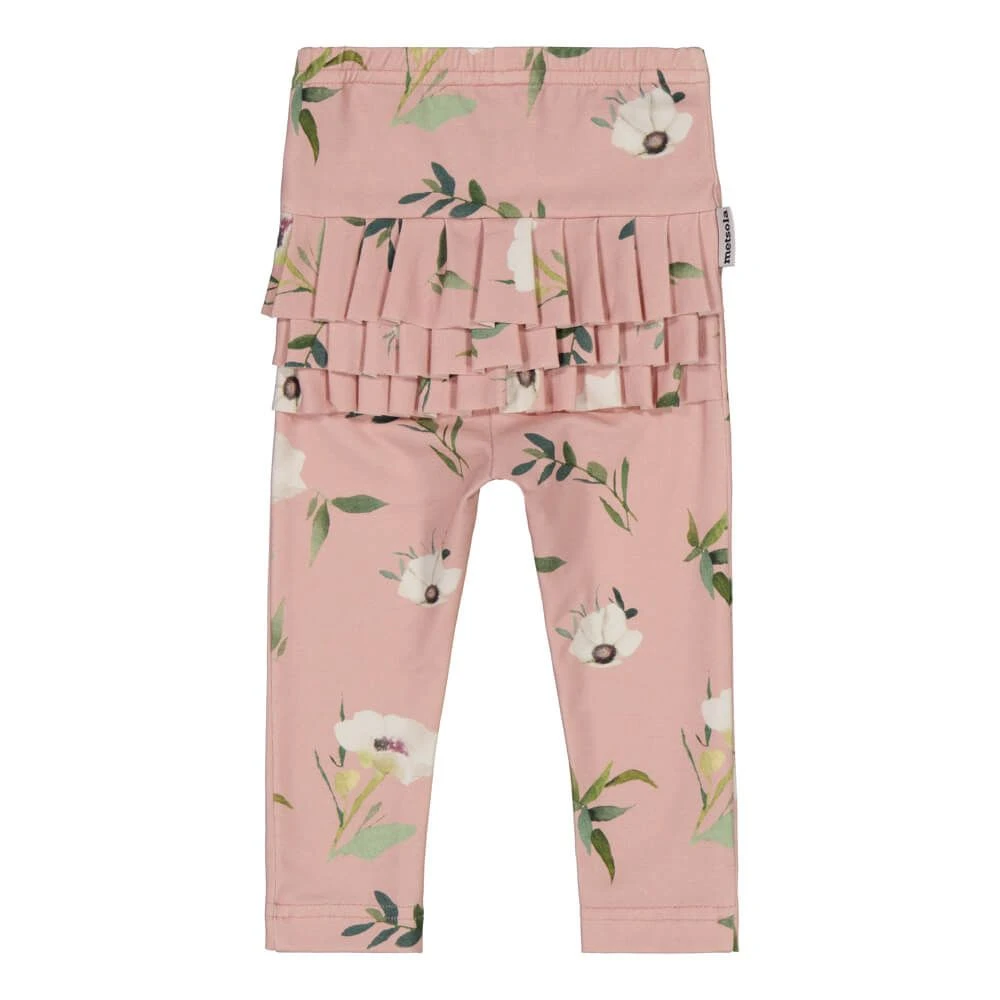 Metsola Lasten Leggingsit Cuties Frilla Leggings Vaaleanpunainen Kuosi 4 Metsola Lasten Leggingsit Cuties Frilla Leggings Vaaleanpunainen Kuosi - Image 2