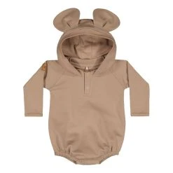 Metsola Lasten Romper, BEAR ROMPER Vaaleanruskea