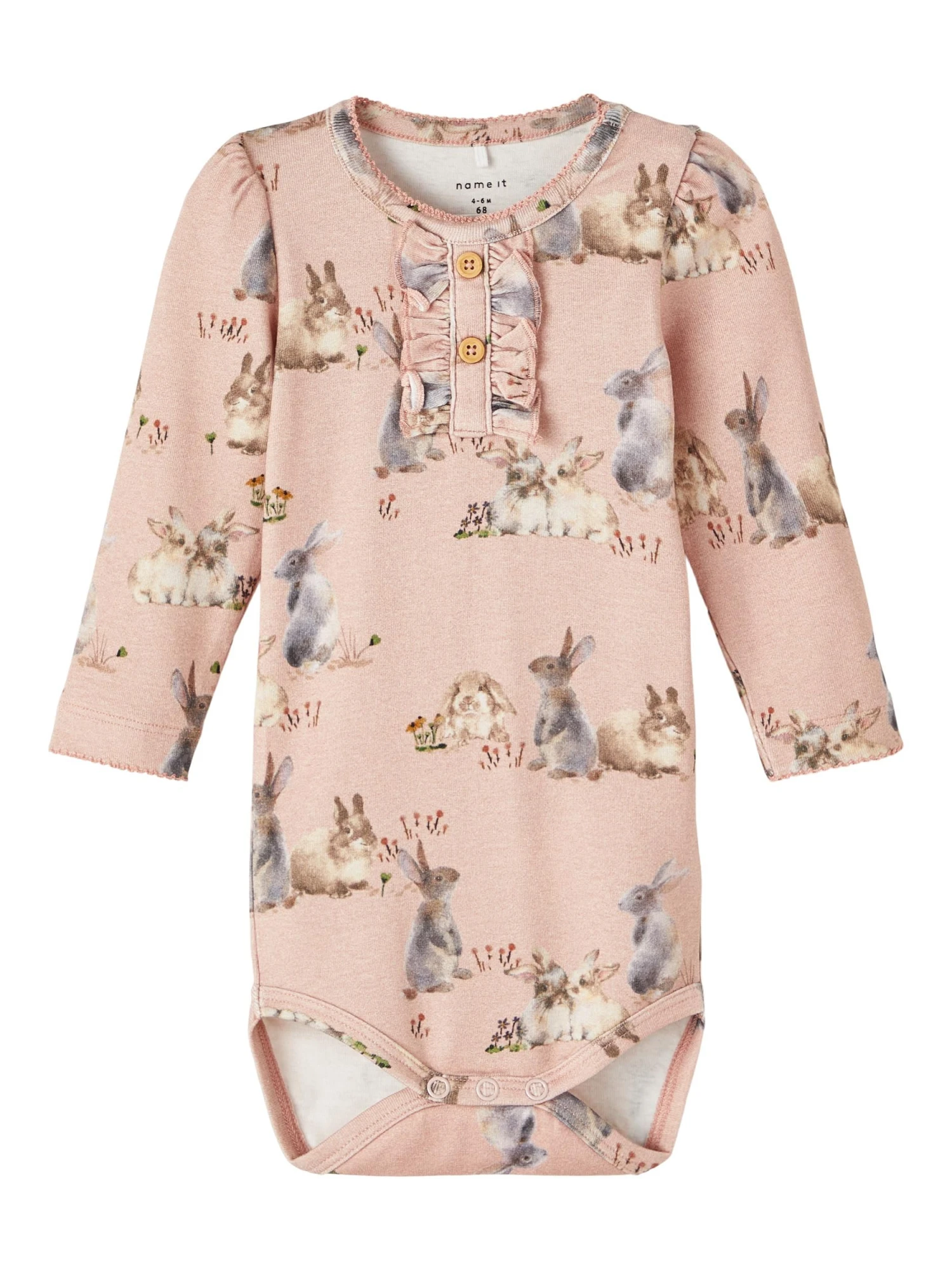 Name It Body, NBFDESSA LS BODY Vaaleanpunainen Kuosi 3 Name It Body, NBFDESSA LS BODY Vaaleanpunainen Kuosi