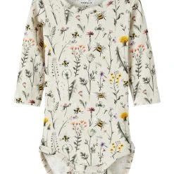 Name It Body, NBFHUBINE LS BODY Ruskea Kuosi