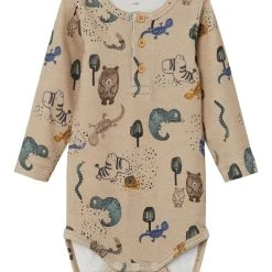 Name It Body, NBMLUCAS LS BODY Ruskea Kuosi