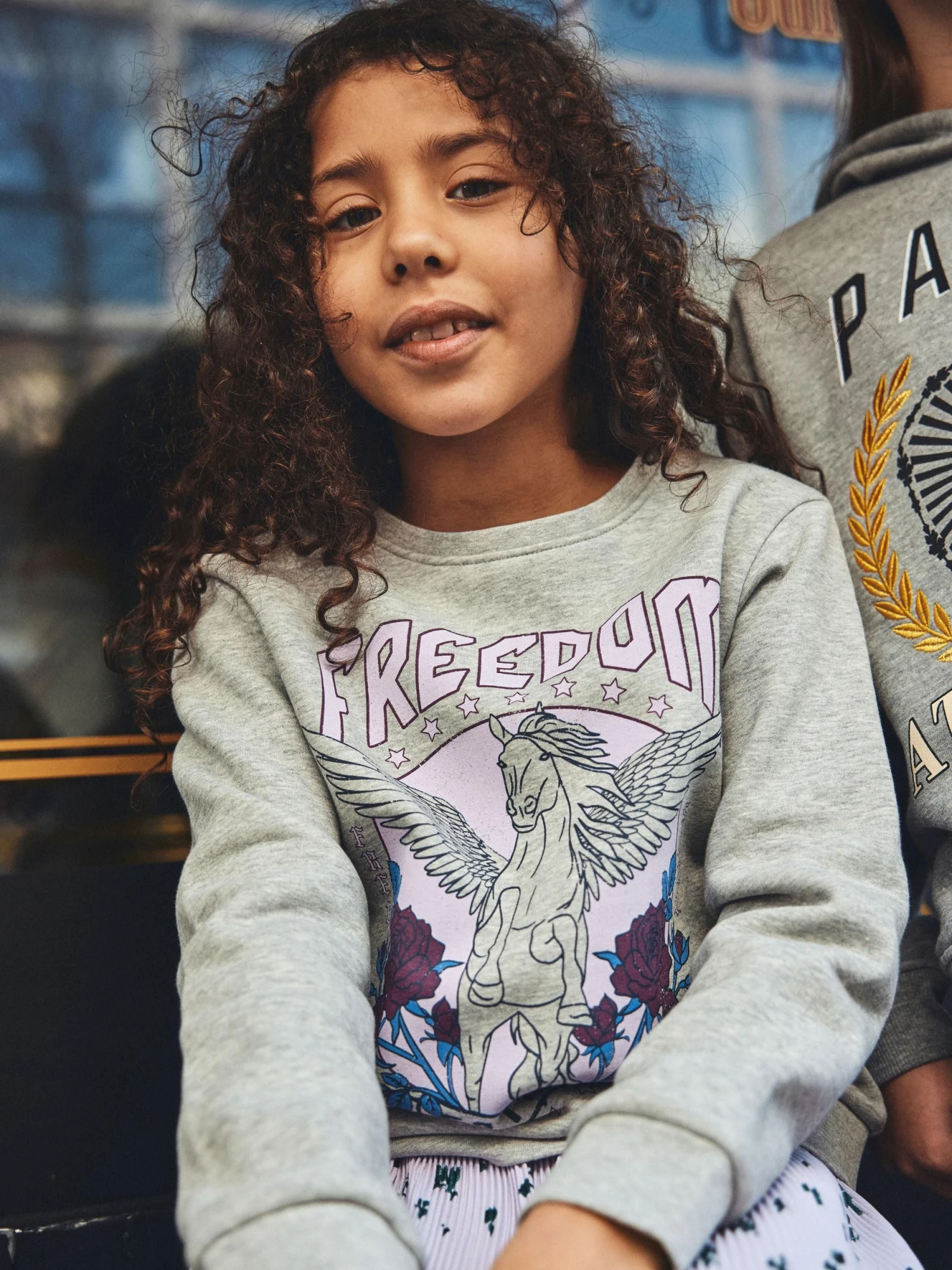 Name It College,NKFSOFFI LS LOOSE SWEAT Vaaleanharmaa 5 Name It College,NKFSOFFI LS LOOSE SWEAT Vaaleanharmaa - Image 3