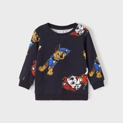 Name It College, NMMODDER PAWPATROL SWEAT Tummansininen