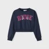 Name It Lasten College, NKFNAMAUVE LS BOXY CROP SWEAT Tummansininen -Name It shop name it lasten college nkfnamauve ls boxy crop sweat tummansininen 1