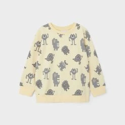 Name It Lasten Collegepaita NMMBALDUR SWEAT Beige Kuosi