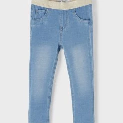 Name It Lasten Farkkuleggsit, NMFSALLI DENIM LEGGINGS Indigo