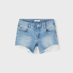 Name It Lasten Farkkushortsit NKFSALLI DNMTAHA 2629 SHORTS Vaaleansininen