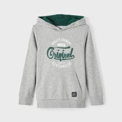Name It, Lasten Huppari, NKMBABO LS SWEAT Vaaleanharmaa