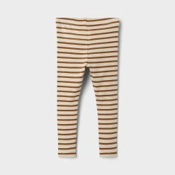 Name It Lasten Leggingsit NMMBALOO FRIZE RIB LEGGING Raidallinen Ruskea -Name It shop name it lasten leggingsit nmmbaloo frize rib legging raidallinen ruskea 3