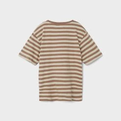 Name It Lasten Lyhythihainen T-Paita NKMHALFDANO LOOSES SS TOP Raidallinen Ruskea -Name It shop name it lasten lyhythihainen t paita nkmhalfdano looses ss top raidallinen ruskea 2