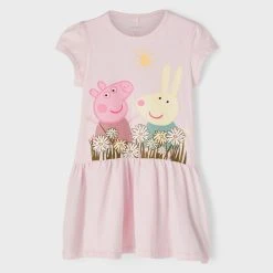 Name It Lasten Mekko NMFMANNA PEPPAPIG SS DRESS Vaalea Lila