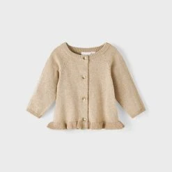 Name It, Lasten Neuletakki, NBFRASILLE LS KNIT CARD Kullankeltainen