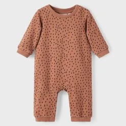 Name It Lasten Potkupuku NBNOON LS SWEAT SUIT Tummanruskea