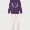 Name It Lasten Pyjamasetti Nightset Purble Heart Noos Liila -Name It shop name it lasten pyjamasetti nightset purble heart noos liila 1