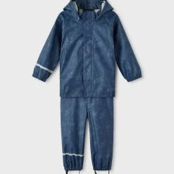 Name It Lasten Sadeasu NMMDRY RAIN SET SPACE NOOS Tummansininen