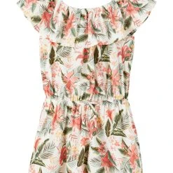 Name It, Lasten Shortsihaalari, Nkfvinaya Ss Playsuit Ffff Noos Valkopohjainen Kuosi
