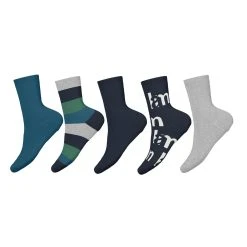 Name It, Lasten Sukat, Vaks 5P Sock T2 Sininen Kuosi