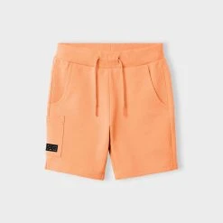 Name It Lasten Svetarishortsit NMMVASSE SWE LONG SHORTS Oranssi