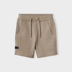 Name It Lasten Svetarishortsit NMMVASSE SWE LONG SHORTS Vaalea Beige