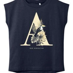 Name It Lasten T-Paita NKFVigea Capsl Top Tummansininen