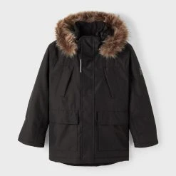 Name It Lasten Talvitakki NKMSNOW JACKET SOLID Musta