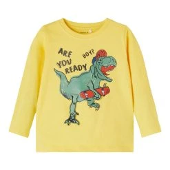 Name It Lasten Trikoopaita, NMMTORVALD LS TOP Kirkkaankeltainen
