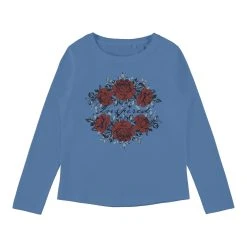 Name It Lasten Ttrikoopaita,NKFVEEN LS TOP RRR Turkoosinsininen