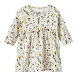 Name It Mekko, NBFHUBINE LS DRESS Ruskea Kuosi