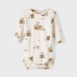 Name It Pitkähihainen Body, NBMDART LS BODY Ruskea Kuosi