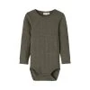 Name It Pitkähihainen Body, NBMWANG WOOL NEEDLE BODY Tummanvihreä