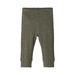 Name It Pitkälahkeiset Alushousut, NBMWANG WOOL NEEDLE LONGJOHN Tummanvihreä