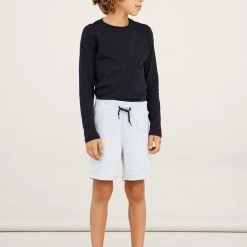 Name It Poikien Shortsit, NKMVASSE SWE LONG SHORTS Vaaleanharmaa