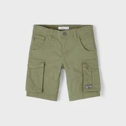 Name It Reisitaskushortsit, NKMRYAN REG TWI L SHORTS Armeijanvihreä