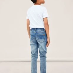 Name It ROBIN SUORALAHKEISET, FARKKUKANKAISET JOGGERSIT Indigo -Name It shop name it robin suoralahkeiset farkkukankaiset joggersit indigo 5 scaled